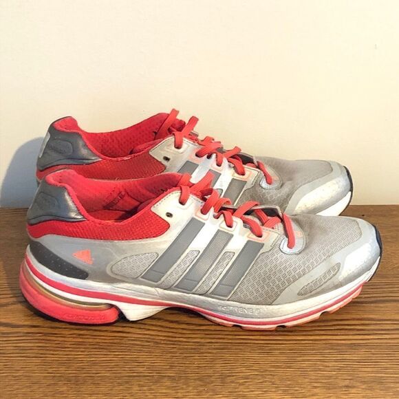 Adidas Women Shoe Supernova Glide V Size 9.5 Silver Pink Running Sneakers - Picture 4 of 10